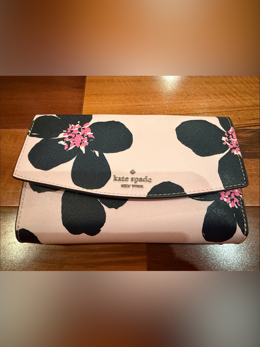 kate spade Winni Pink Floral Clutch